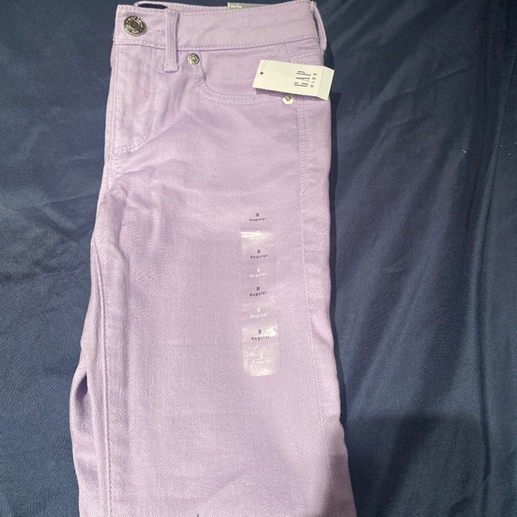 Girls Purple Jeans - Picture 1 of 1